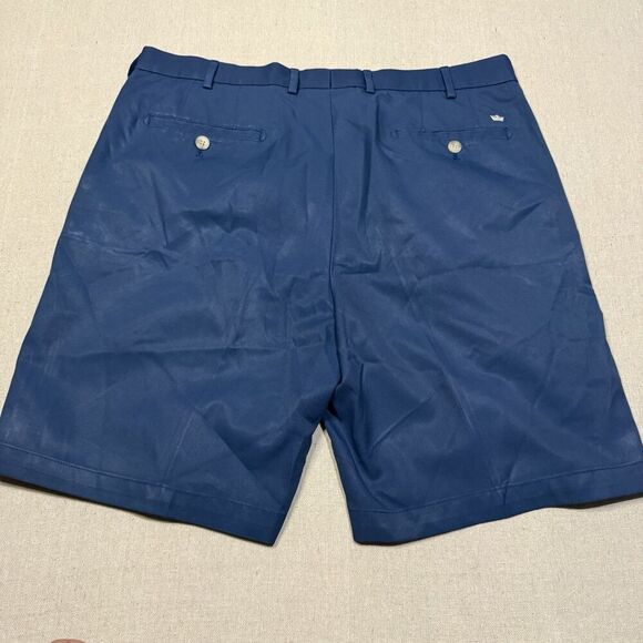 Peter Millar Wicking Golf Shorts 8.5” Mens 36 Navy Blue Performance Lightweight - Picture 2 of 7